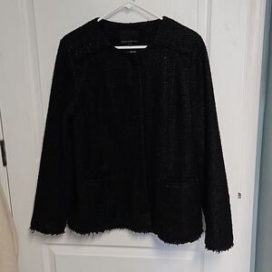 Banana Republic Boucle Blazer Jacket - Black with gold flecks- women's size 14